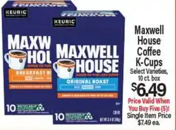 Angelo Caputo's Fresh Market Maxwell House Coffee K-Cups offer