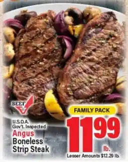 Angelo Caputo's Fresh Market Angus Boneless Strip Steak offer