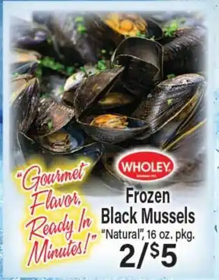 Angelo Caputo's Fresh Market WHOLEY Frozen Black Mussels offer