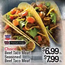 Angelo Caputo's Fresh Market Choice Beef Taco Meat Seasoned Beef Taco Meat offer