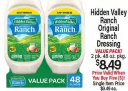 Angelo Caputo's Fresh Market Hidden Valley Ranch Original Ranch Dressing offer