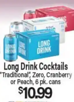 Angelo Caputo's Fresh Market Long Drink Cocktails offer
