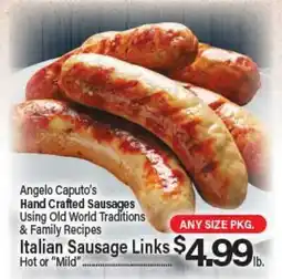 Angelo Caputo's Fresh Market Italian Sausage Links offer