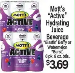 Angelo Caputo's Fresh Market Mott's Active Hydrating Juice Beverage offer