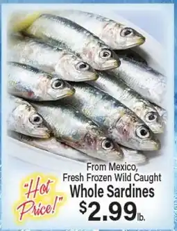 Angelo Caputo's Fresh Market From Mexico, Fresh Frozen Wild Caught Whole Sardines offer