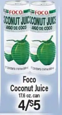 Angelo Caputo's Fresh Market Foco Coconut Juice offer
