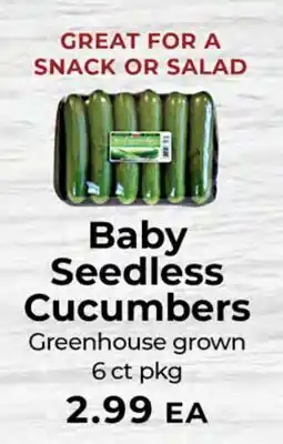 Sunset Foods Baby Seedless Cucumbers offer