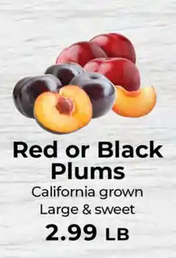 Sunset Foods Red or Black Plums offer