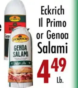Garden Fresh Market Eckrich Il Primo or Genoa Salami offer