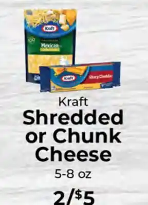 Sunset Foods Kraft Shredded or Chunk Cheese offer