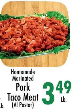 Garden Fresh Market Homemade Marinated Pork Taco Meat (Al Pastor) offer