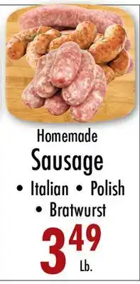 Garden Fresh Market Homemade Sausage offer
