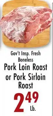 Garden Fresh Market Pork Loin Roast or Pork Sirloin Roast offer