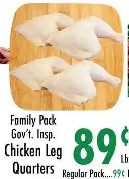 Garden Fresh Market Family Pack Gov't. Insp. Chicken Leg Quarters offer