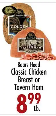 Garden Fresh Market Boars Head Classic Chicken Breast or Tavern Ham offer