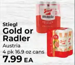 Sunset Foods Stiegl Gold or Radler offer