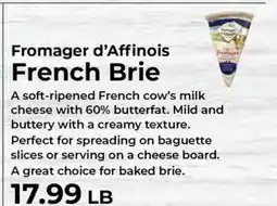 Sunset Foods Fromager d'Affinois French Brie offer