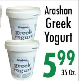 Garden Fresh Market Arashan Greek Yogurt offer