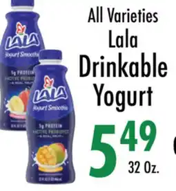 Garden Fresh Market All Varieties Lala Drinkable Yogurt offer