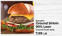 Sunset Foods Sunset's Ground Sirloin 90% Lean offer