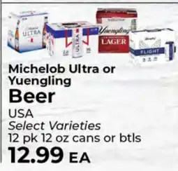 Sunset Foods Michelob Ultra or Yuengling Beer offer