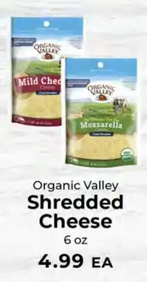 Sunset Foods Organic Valley Shredded Cheese offer