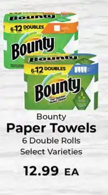 Sunset Foods BOUNTY PAPER TOWELS offer