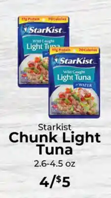 Sunset Foods Starkist Chunk Light Tuna offer