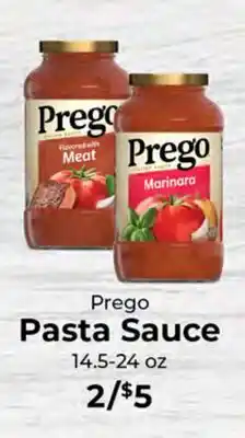 Sunset Foods Prego Pasta Sauce offer