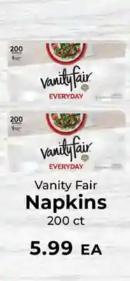 Sunset Foods Vanity Fair Napkins offer