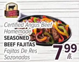 Cermak Fresh Market Certified Angus Beef Homemade SEASONED BEEF FAJITAS offer