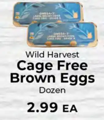 Sunset Foods Wild Harvest Cage Free Brown Eggs offer