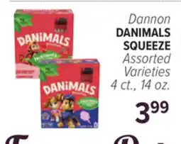 Cermak Fresh Market Dannon DANIMALS SQUEEZE offer
