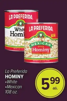 Cermak Fresh Market La Preferida HOMINY offer