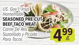 Cermak Fresh Market U.S. Gov't. Insp. Homemade SEASONED PRE-CUT BEEF TACO MEAT offer