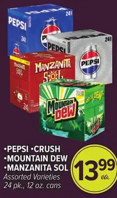 Cermak Fresh Market •PEPSI •CRUSH •MOUNTAIN DEW •MANZANITA SOL offer