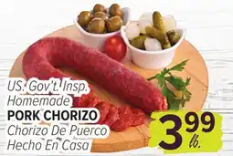 Cermak Fresh Market US. Gov't. Insp. Homemade PORK CHORIZO offer