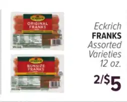 Cermak Fresh Market Eckrich FRANKS offer