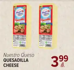 Cermak Fresh Market Nuestro Queso QUESADILLA CHEESE offer