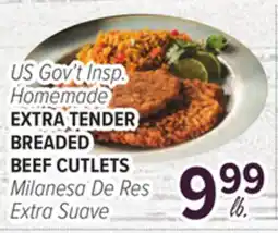 Cermak Fresh Market US Gov't Insp. Homemade EXTRA TENDER BREADED BEEF CUTLETS offer
