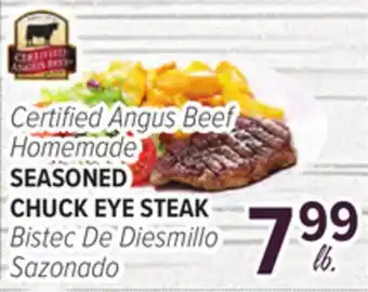 Cermak Fresh Market Certified Angus Beef Homemade SEASONED CHUCK EYE STEAK offer