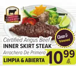 Cermak Fresh Market Certified Angus Beef INNER SKIRT STEAK offer