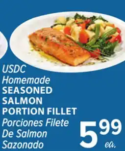 Cermak Fresh Market USDC Homemade SEASONED SALMON PORTION FILLET offer