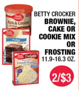 Carnicerias Jimenez BETTY CROKER BROWNIE, CAKE OR COOKIE MIX OR FROSTING offer