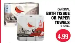 Carnicerias Jimenez CARDINAL BATH TISSUE OR PAPER TOWELS offer