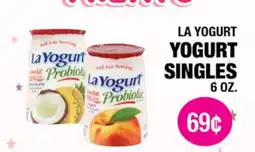 Carnicerias Jimenez LA YOGURT YOGURT SINGLES offer