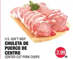 Carnicerias Jimenez U.S. GOV'T INSPI CHULETA DE PUERCO DE CENTRO offer