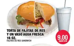 Carnicerias Jimenez FAJITAS DE RES SANDWICH offer