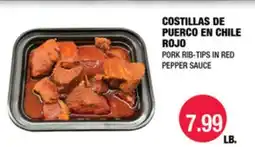 Carnicerias Jimenez PORK RIB-TIPS IN RED PEPPER SAUCE offer