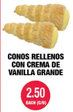 Carnicerias Jimenez CONOS RELLENOS CON CREMA DE VANILLA GRANDE offer